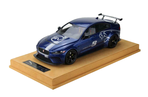 1/18 VAV 2019 Jaguar XE SV Project 8 (Blue) Resin Car Model