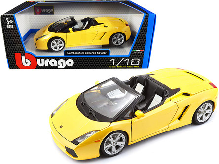 Lamborghini Gallardo Spyder Yellow 1/18 Diecast Model Car by