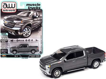 Miniature Chevrolet Silverado LTZ Z71 2019 Rouge - Auto World échelle 1:64 - Neuf