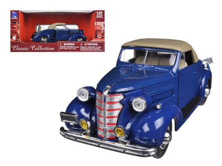 NOREV コレクターズモデル クラシックカー＆ヴィンテージバス 2台セット 1938 Chevrolet Master Convertible Blue 1/32 Diecast Model Car by
