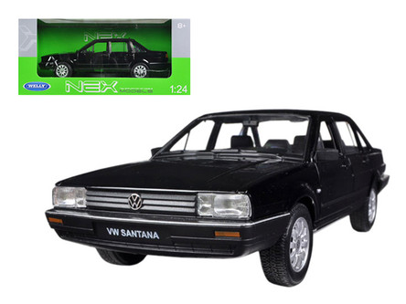 Volkswagen Santana Black 1/24 Diecast Car Model By Welly - Livecarmodel.com