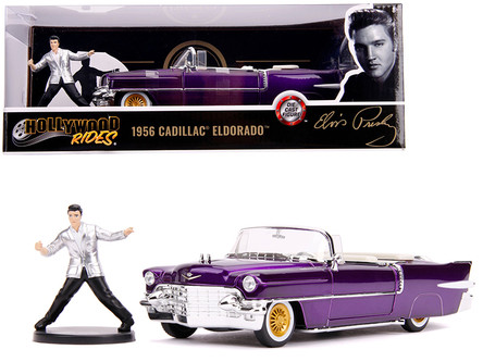 pinky＊ 1956 Cadillac Eldorado Convertible Purple with Elvis Presley
