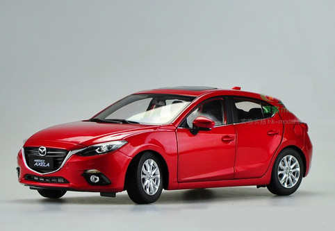 マツダ 1/18 マツダ3 アクセラ3 MAZDA3 AXELA レッド - ミニカーブランド