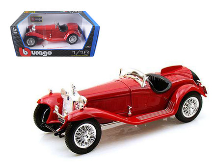 1932 Alfa Romeo 8C 2300 Spider Touring Red 1/18 Diecast Model Car