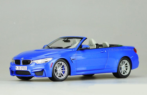 1/18 Dealer Edition BMW M4 F83 Convertible (Blue) Diecast Car