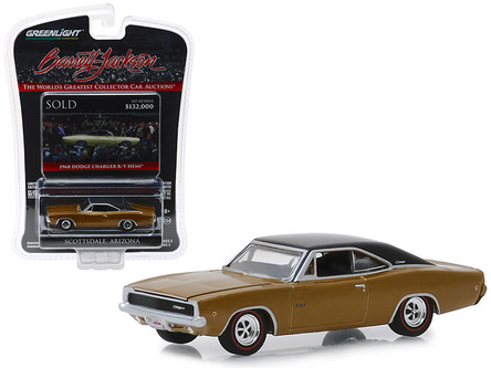 ミニカー GREENLIGHT 1968 DODGE CHARGER R/T 1:64 1968 Dodge Charger R/T - Black (Hobby Exclusive) - Town and