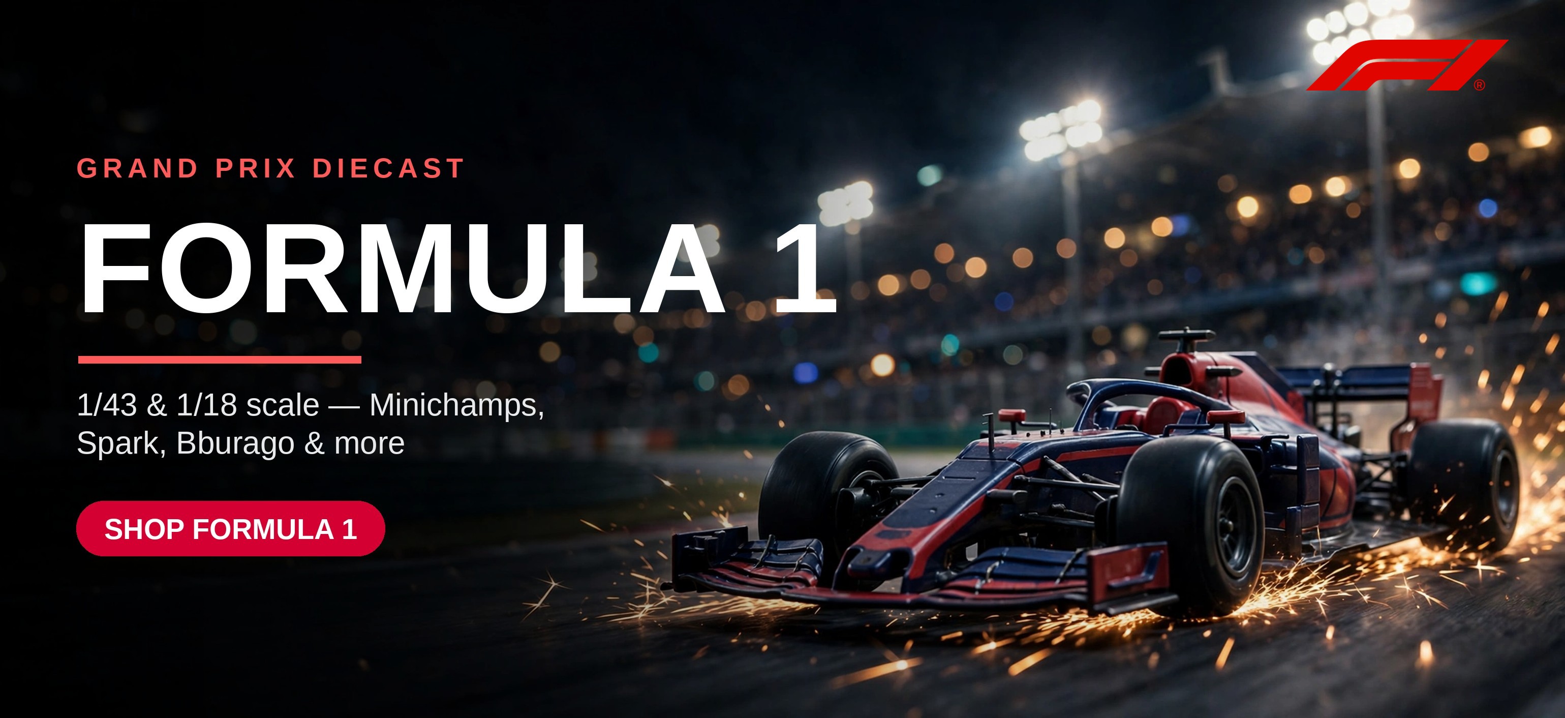 Formula 1 diecast model cars
