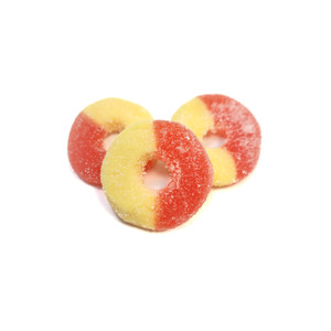 Anneaux aux pêches gummies en vrac Anneaux aux pêches gummies en vrac