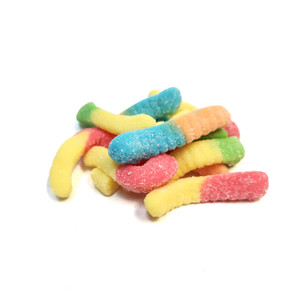 Vers néon gummies sucrés en vrac Vers néon gummies sucrés en vrac