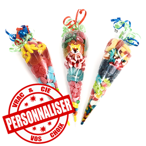 Petit cône en bonbon personnalisé Petit cône en bonbon personnalisé