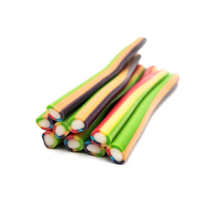 Bâton de réglisse multicolore farci 5 pouce Bâton de réglisse multicolore farci 5 pouce