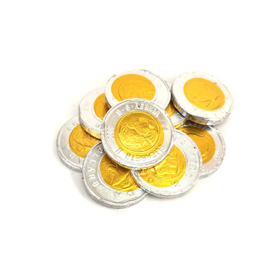 2 dollars en chocolat