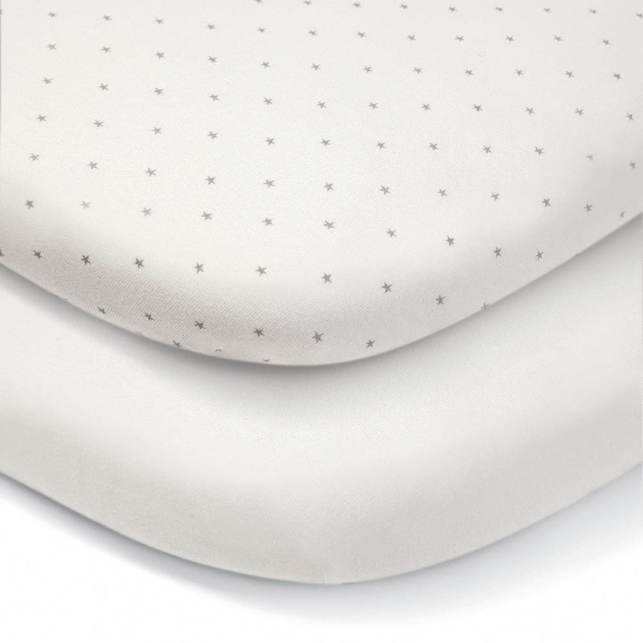 Mamas & Papas Lua Bedside Crib Bundle with Mattress Protector & Fitted