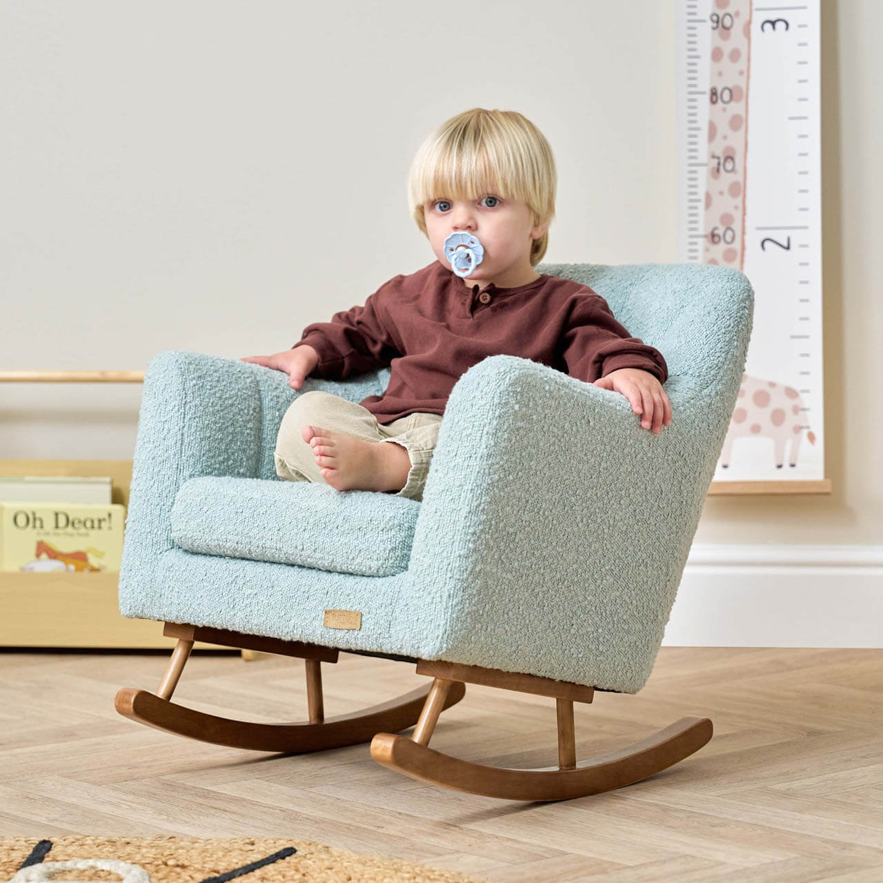Tutti Bambini Jonah Rocking Chair & Foot Stool - Stone | Winstanleys ...