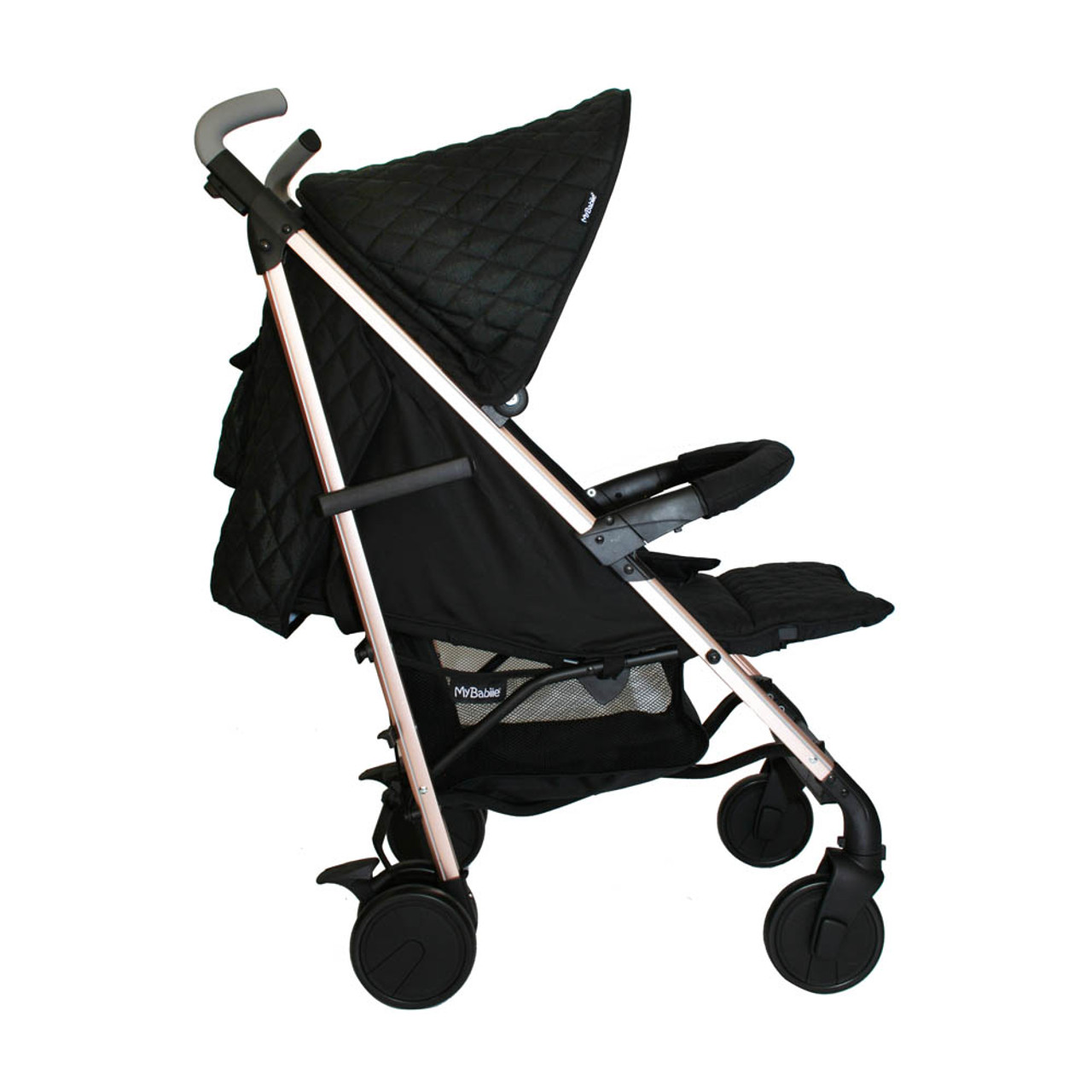 My Babiie MB51 Stroller Billie Faiers/Rose Gold Black Quilted My Babiie MB51 Stroller Billie Faiers/Rose Gold Black Quilted