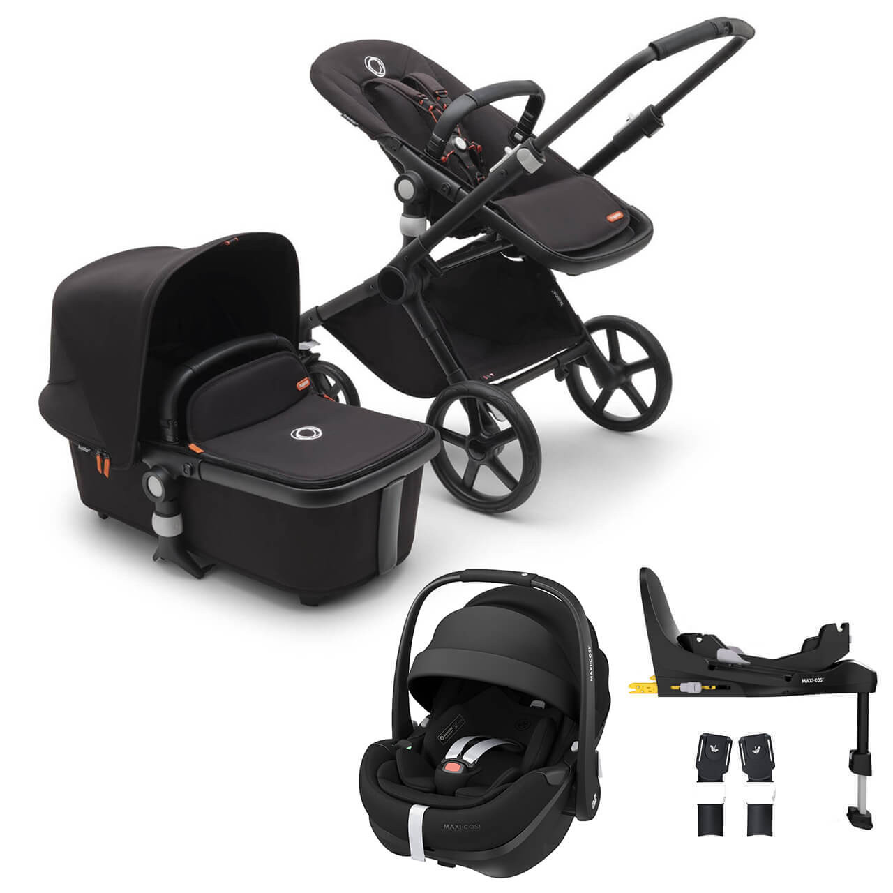 Bugaboo Fox Cub Pebble 360 Pro2 Travel System Black/Midnight