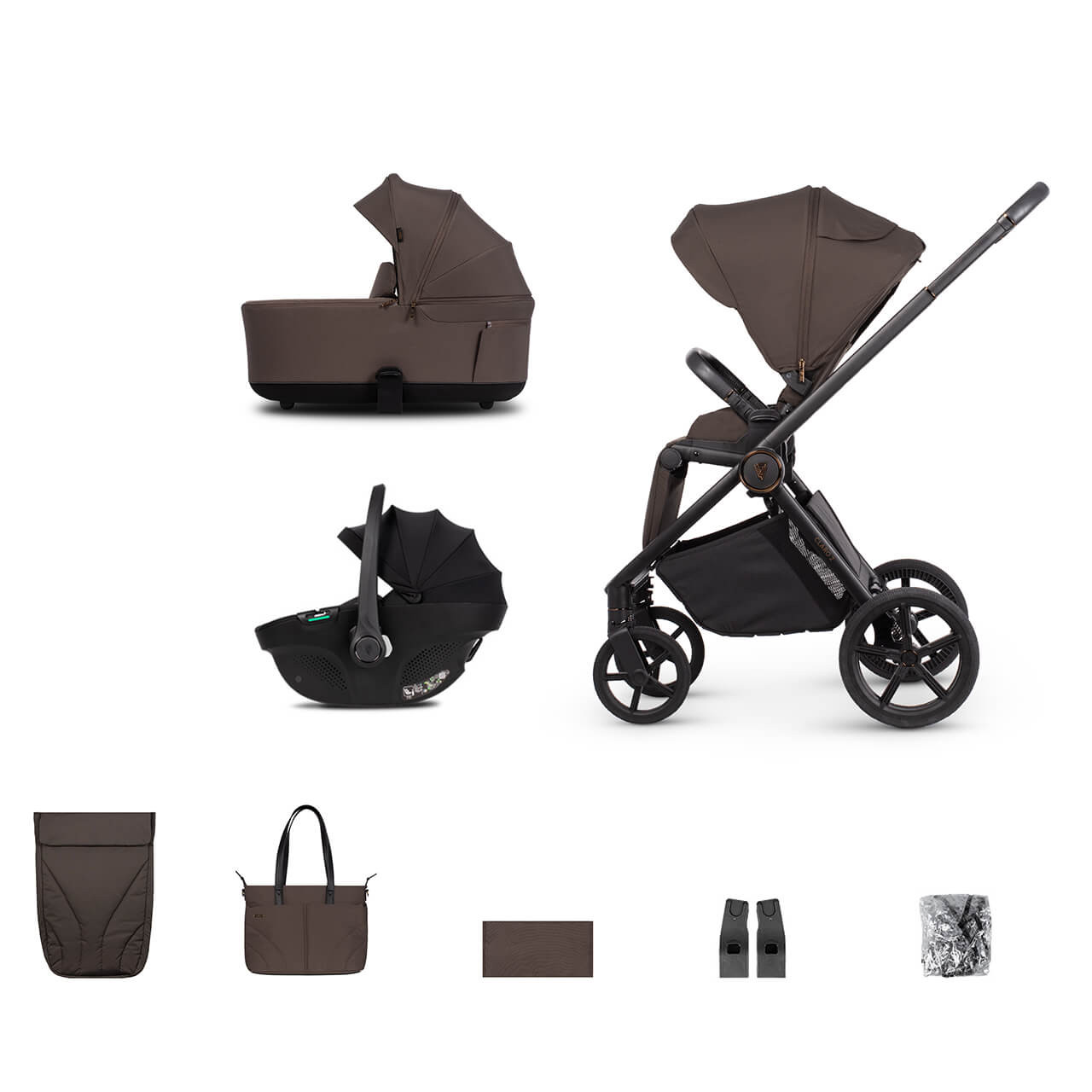 Venicci Claro 2 3-in-1 Travel System (9-Piece Comfort Bundle
