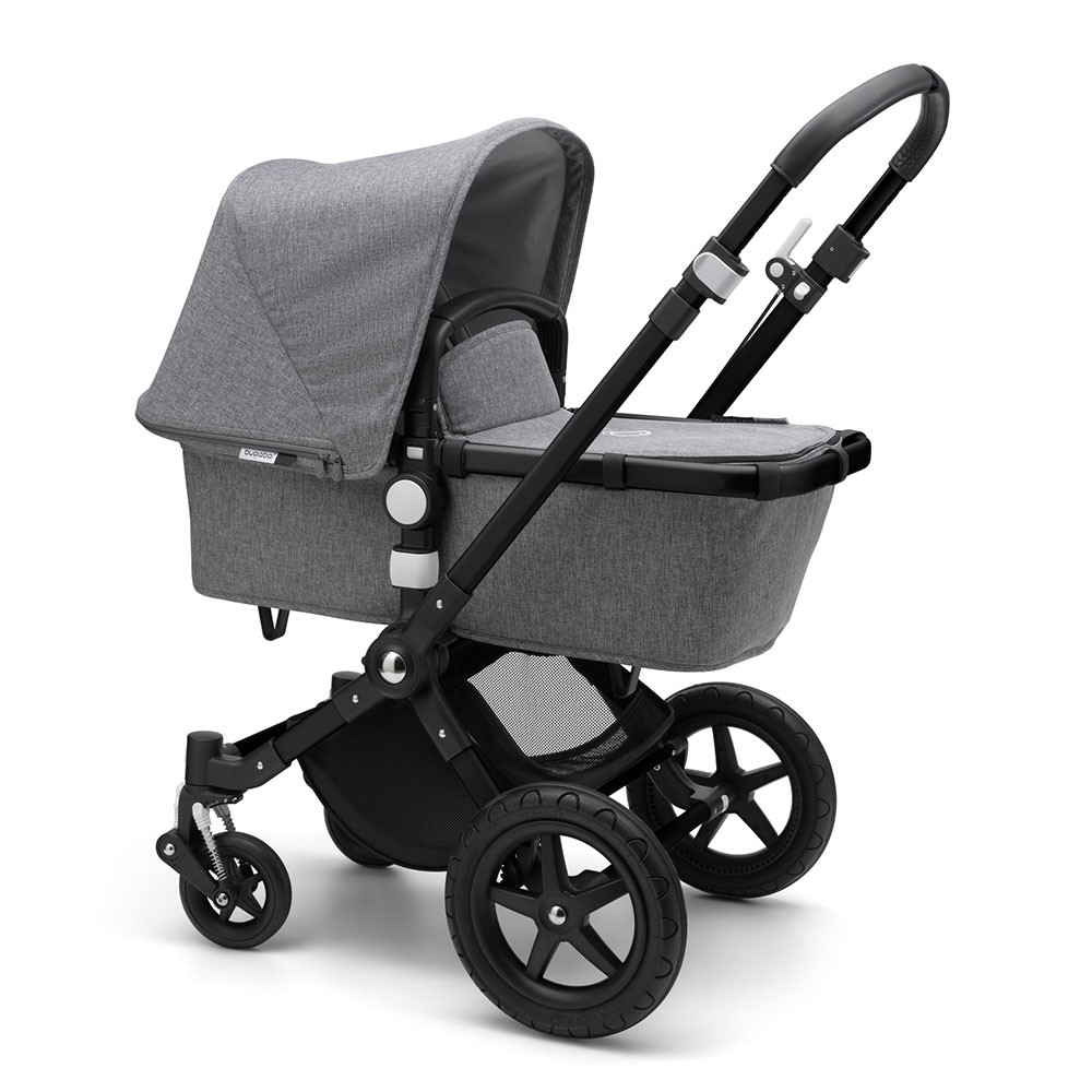 black bugaboo pram