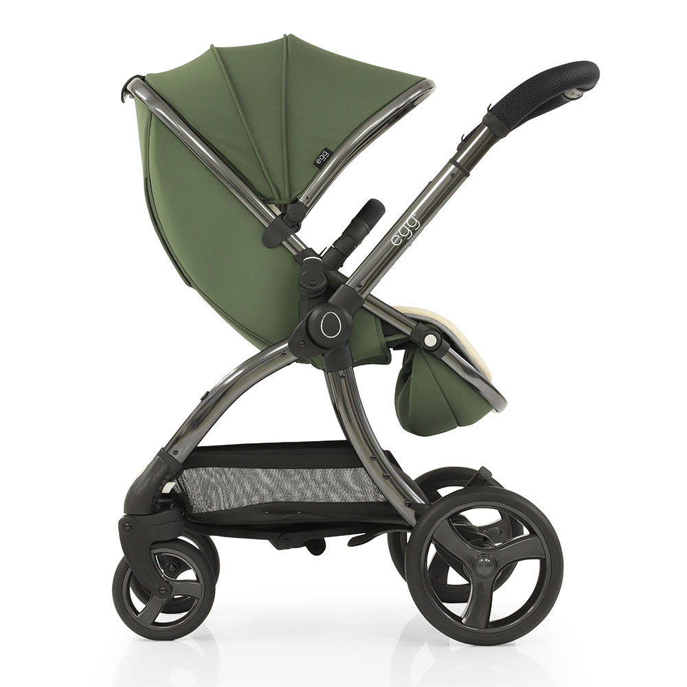 metallic egg pram