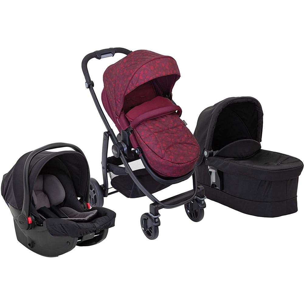 graco travel system red