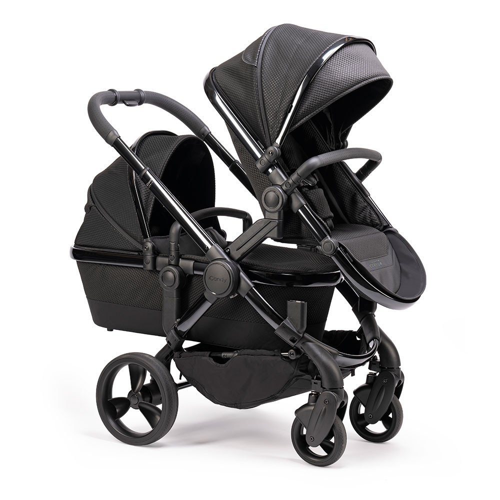peach twin carrycot