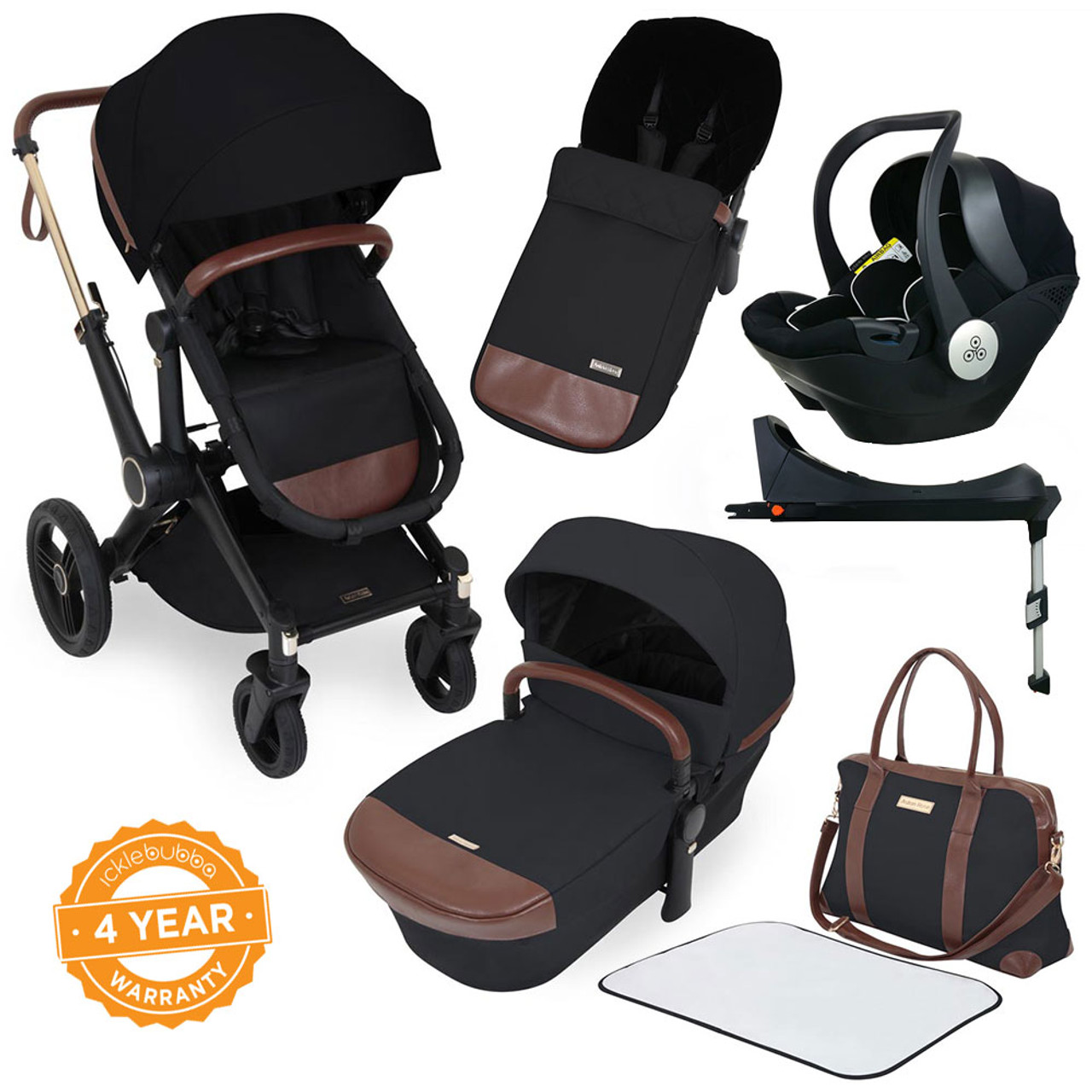 ickle bubba rose gold pram