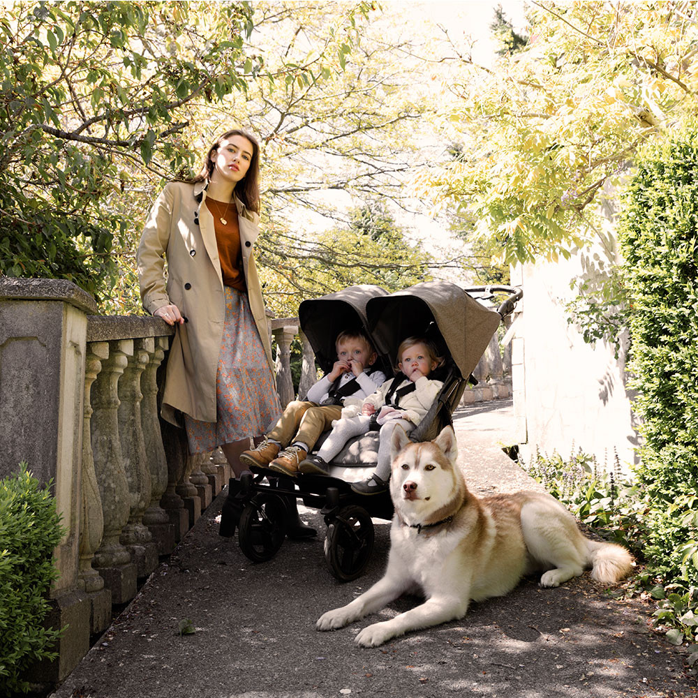 Mountain Buggy Duet Luxury Carrycot Plus Herringbone