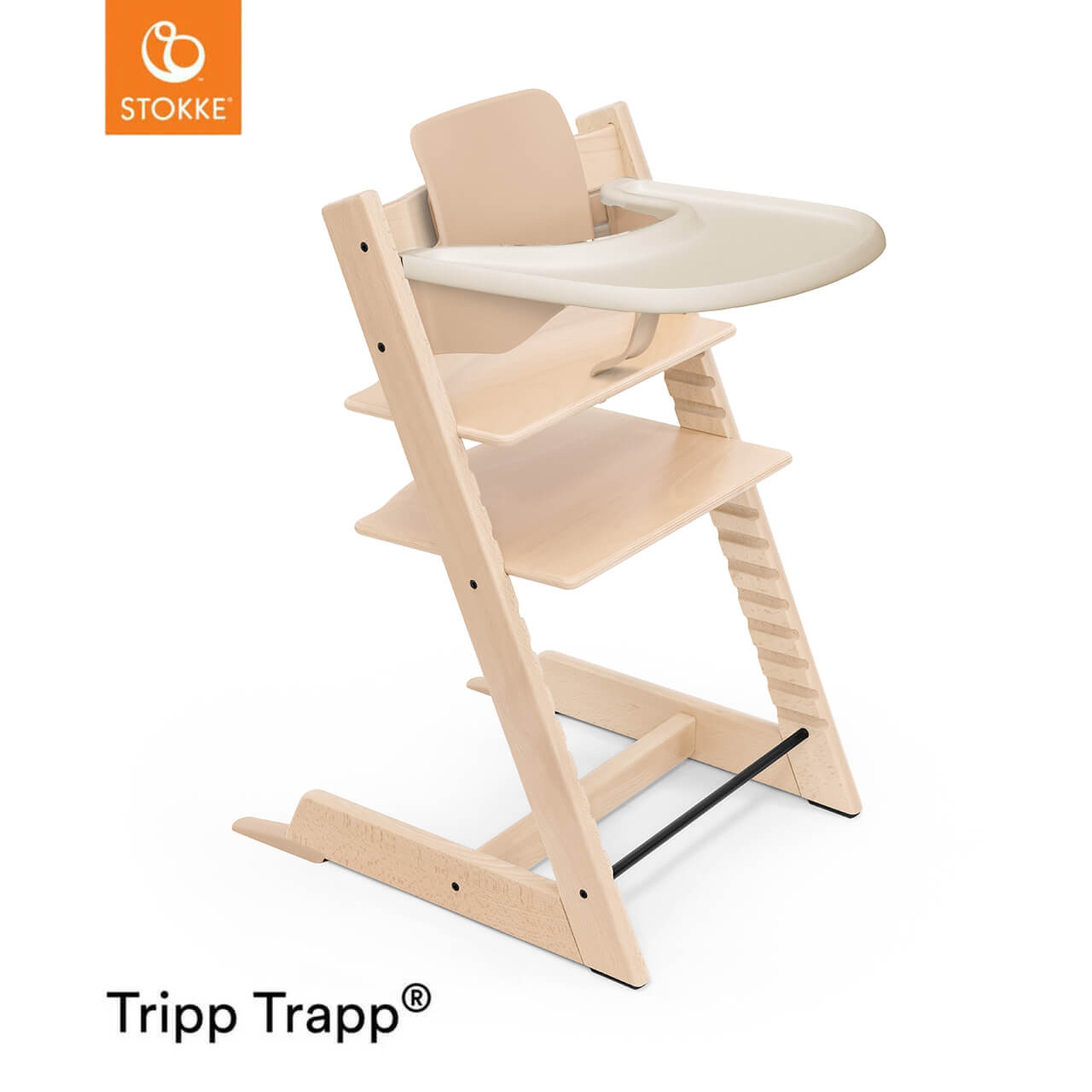 Stokke® Tripp Trapp® + Baby Set & Tray - Natural | Winstanleys