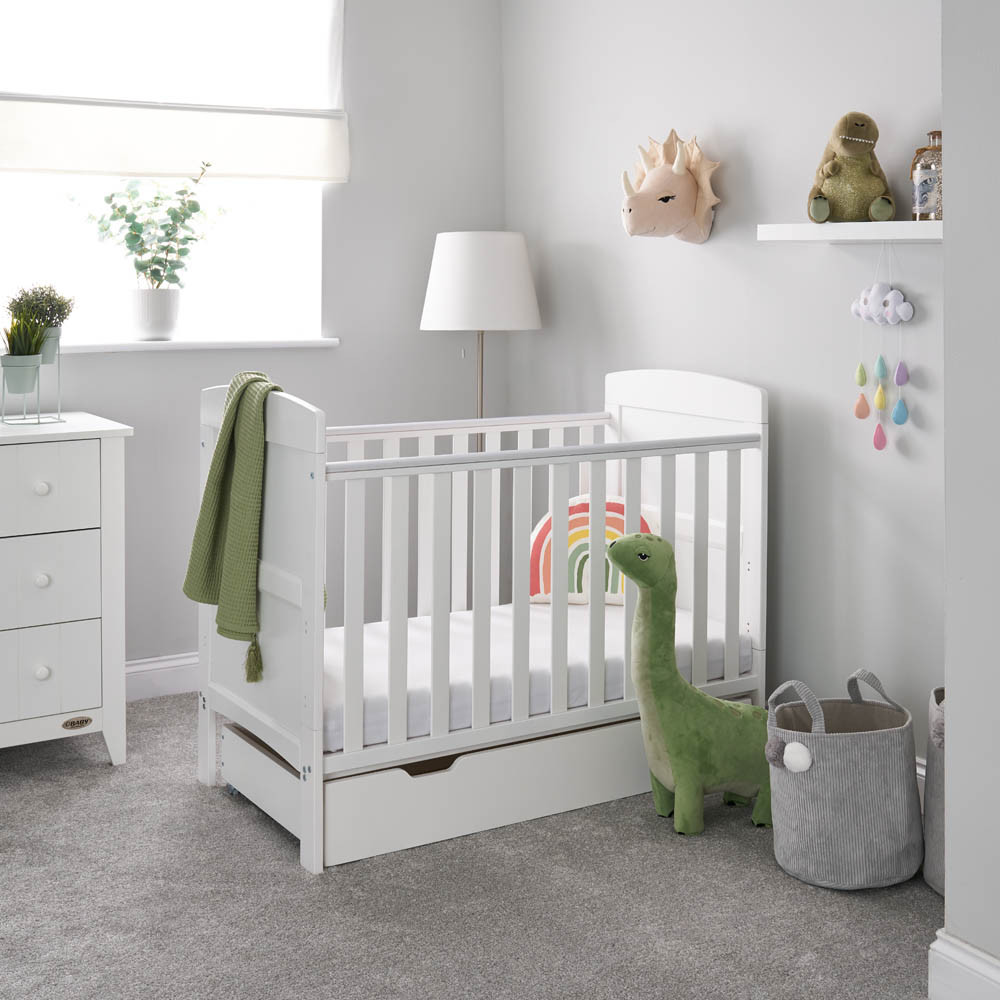 mini cot bed with drawer