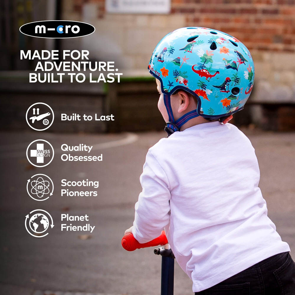 Micro Deluxe Small Helmet - Dino | Winstanleys Pramworld