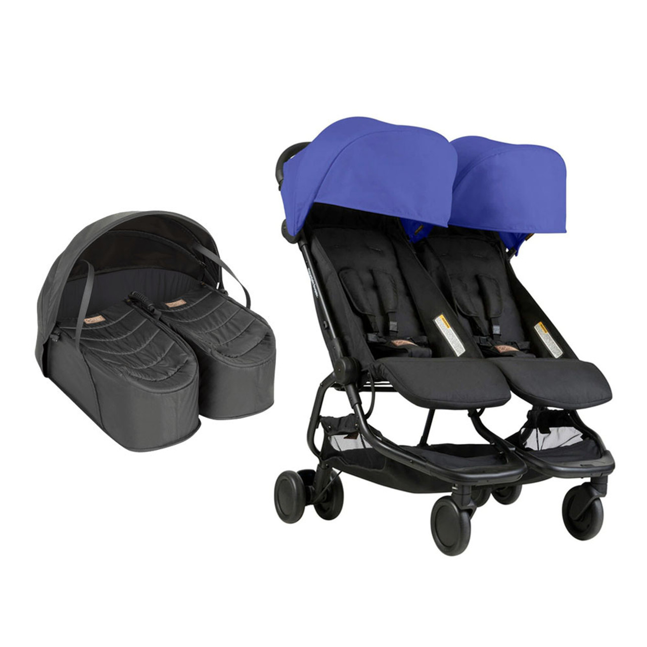 Mountain Buggy Nano Duo with Cocoon for Twins Bundle Nautical