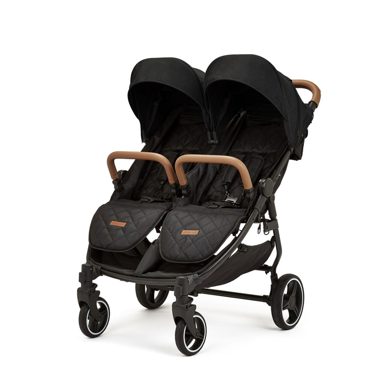 Black sales double stroller