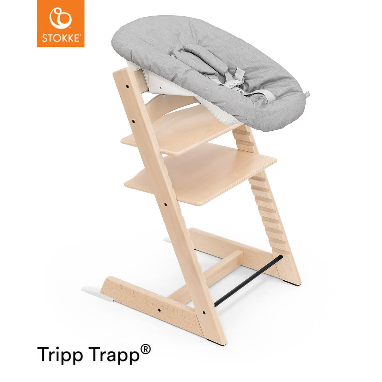 Stokke® Tripp Trapp® Newborn Bundle + Baby Set - Natural