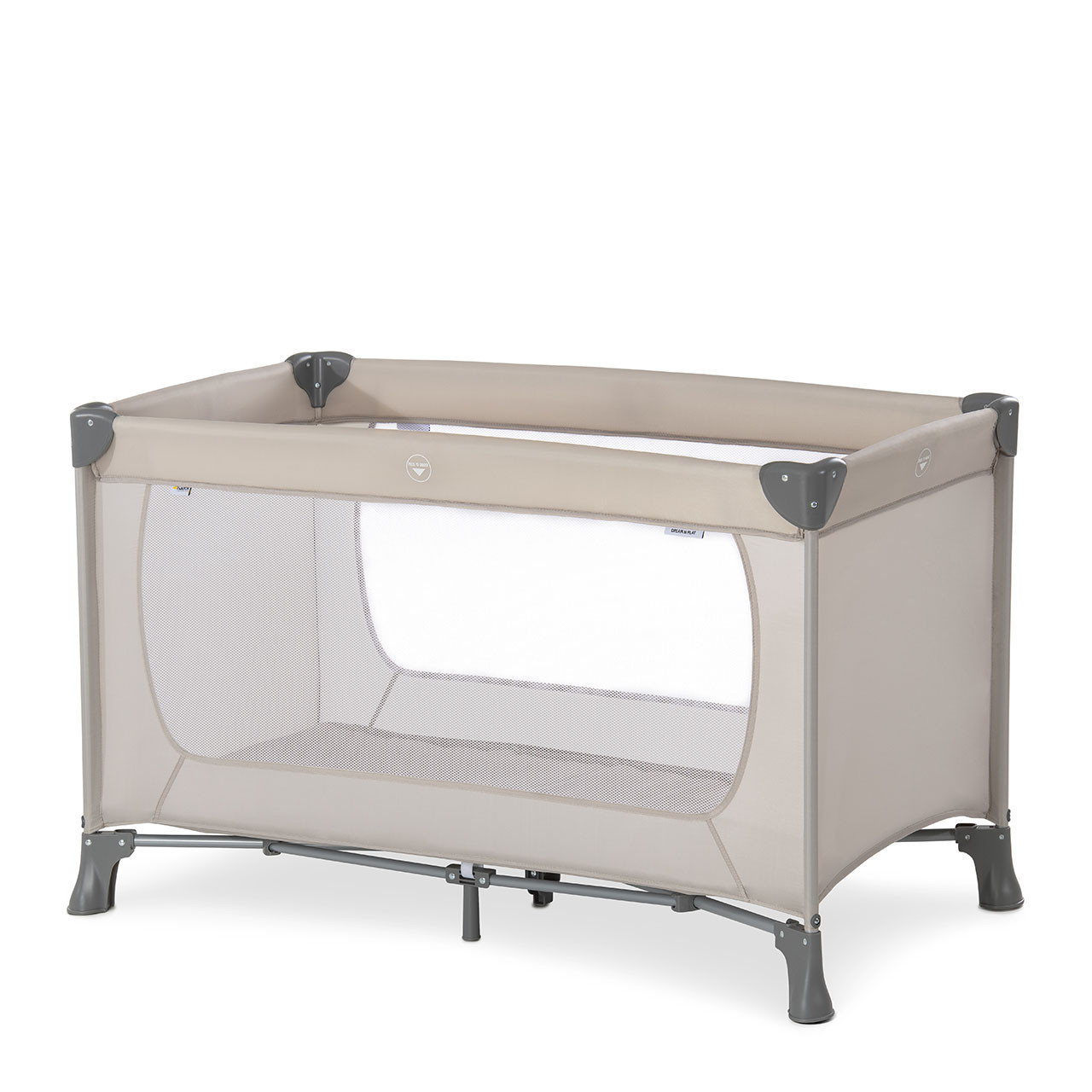Hauck Dream N Play Travel Cot Beige Winstanleys Pramworld