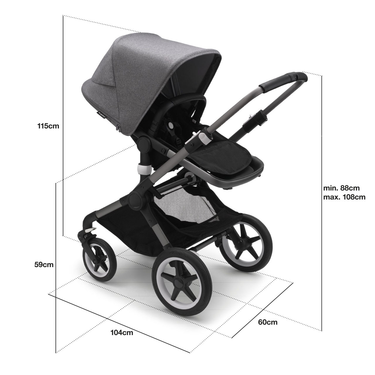 Bugaboo Fox 3 Complete Black/Grey 