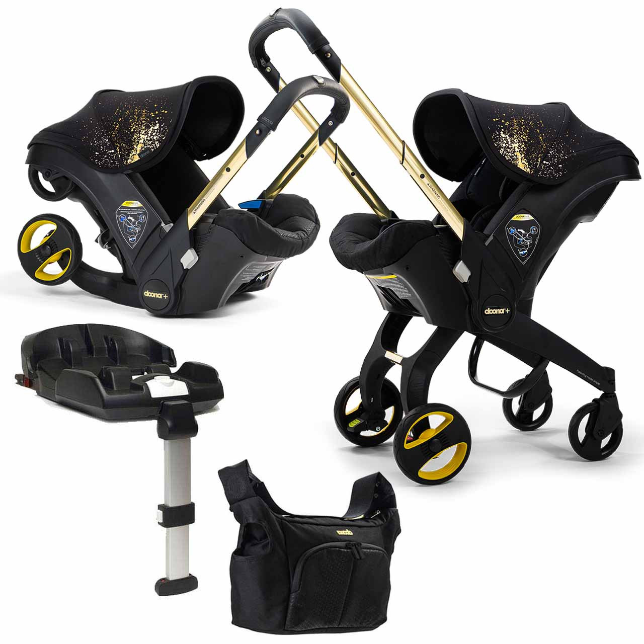 Doona+ Infant Car Seat Stroller Limited Edition + ISOFIX Base - Gold