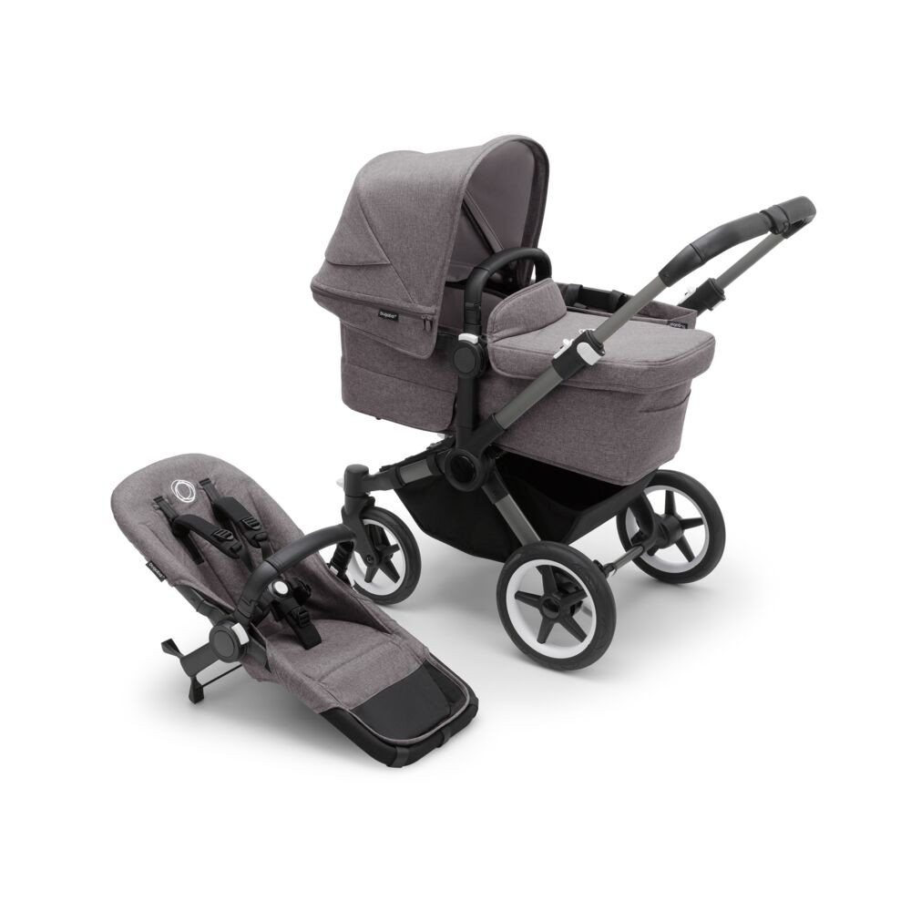 Pushchair Bugaboo Donkey Duo Grey Bugaboo Donkey Duo Stroller