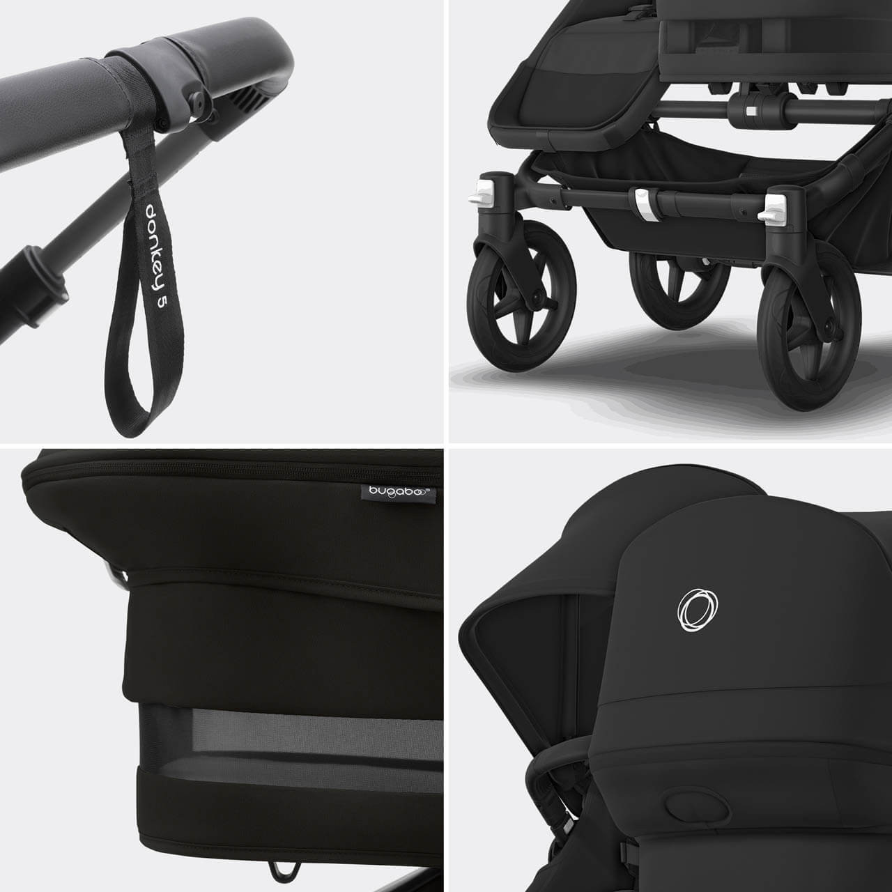 bugaboo fox 2 white Stroller Fox2 Base, Black Frame Color:Matte Black Frame Double storage space YGroup_808 🔥Building A Championship Team