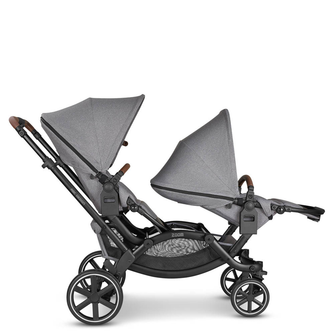 abc zoom twin pram