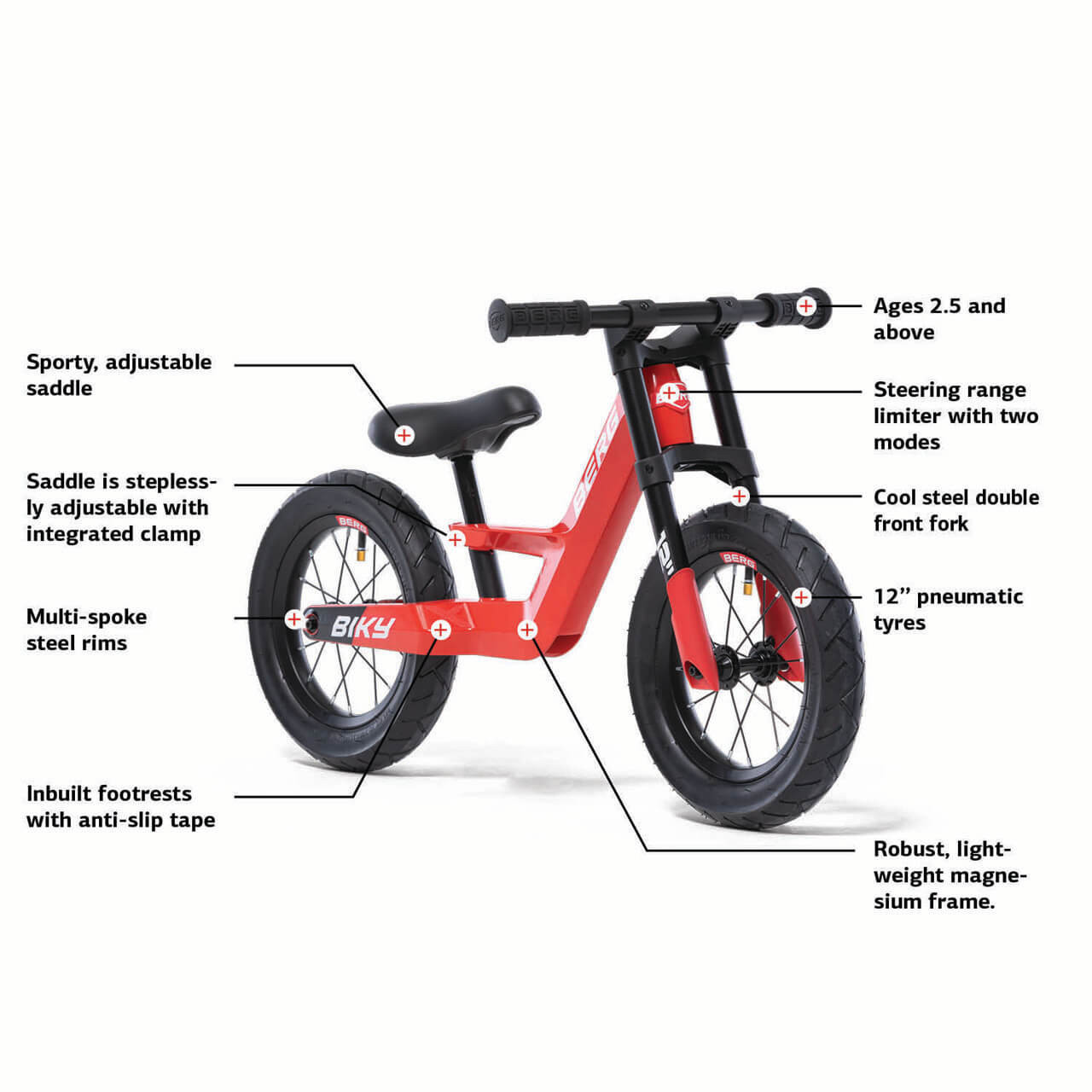 BERG Biky City Balance Bike Red