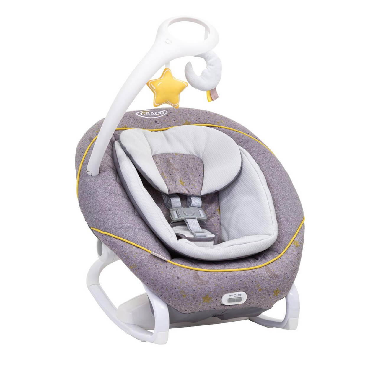 GRACO All Ways Soother - Sdraietta E Dondolo 2 In 1 Per Neonati Fino A 9kg, Grigio Into The Wild - Foto 6