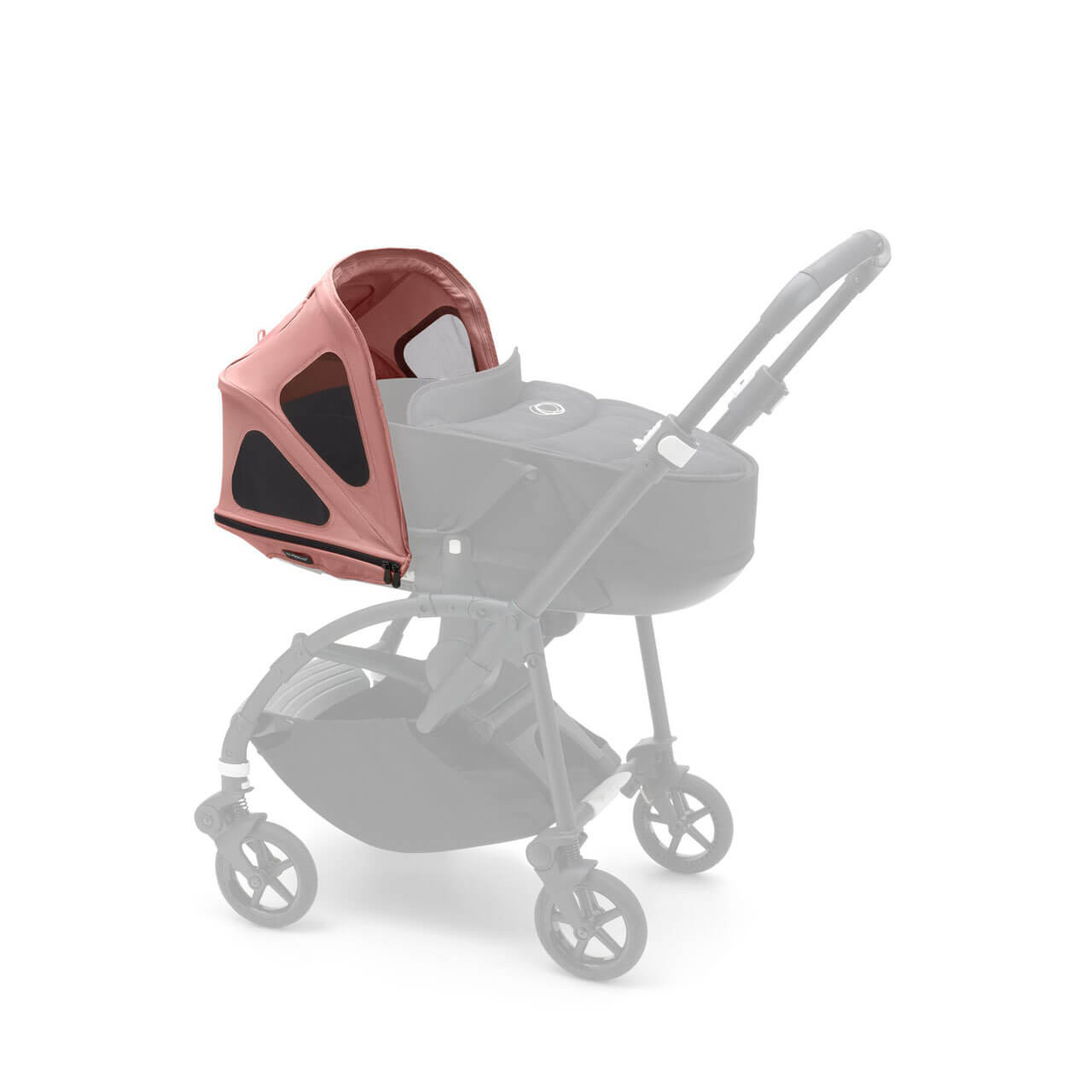 Bugaboo Bee Breezy Sun Canopy Extendable Sun Canopy with UPF Sun Protection and Mesh Ventilation Panels Arctic Grey 