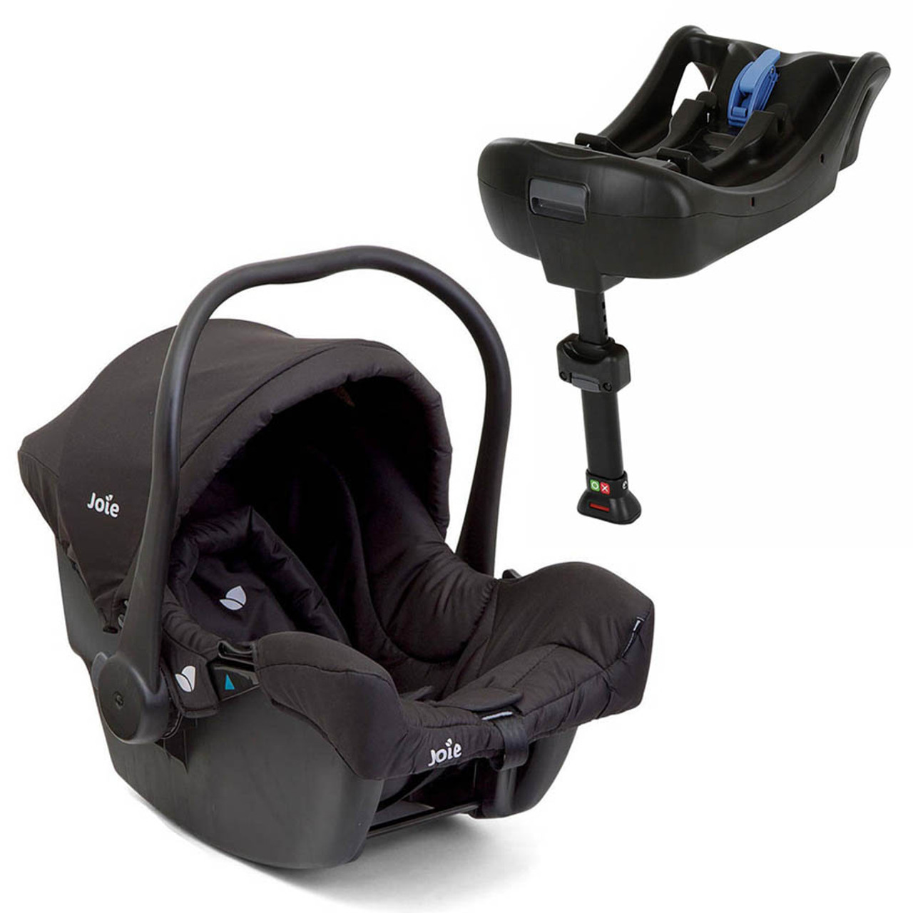 Joie Juva Classic 0+ Infant Carrier + Clickfit Belted Base - Black Ink