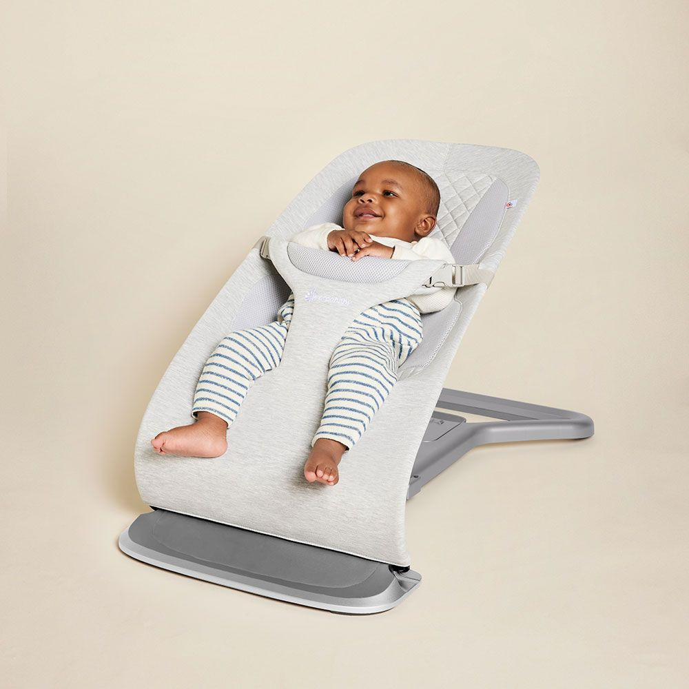 Ergobaby Evolve 3-in-1 Bouncer Light Grey Winstanleys Pramworld