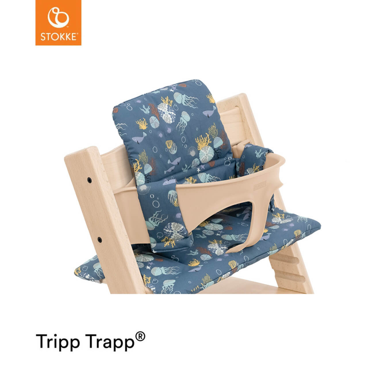 新品未使用品✨STOKKE TRIPP TRAPP FJORD BLUE 青 Stokke® Tripp Trapp® Accessory Set - Fjord Blue | Winstanleys