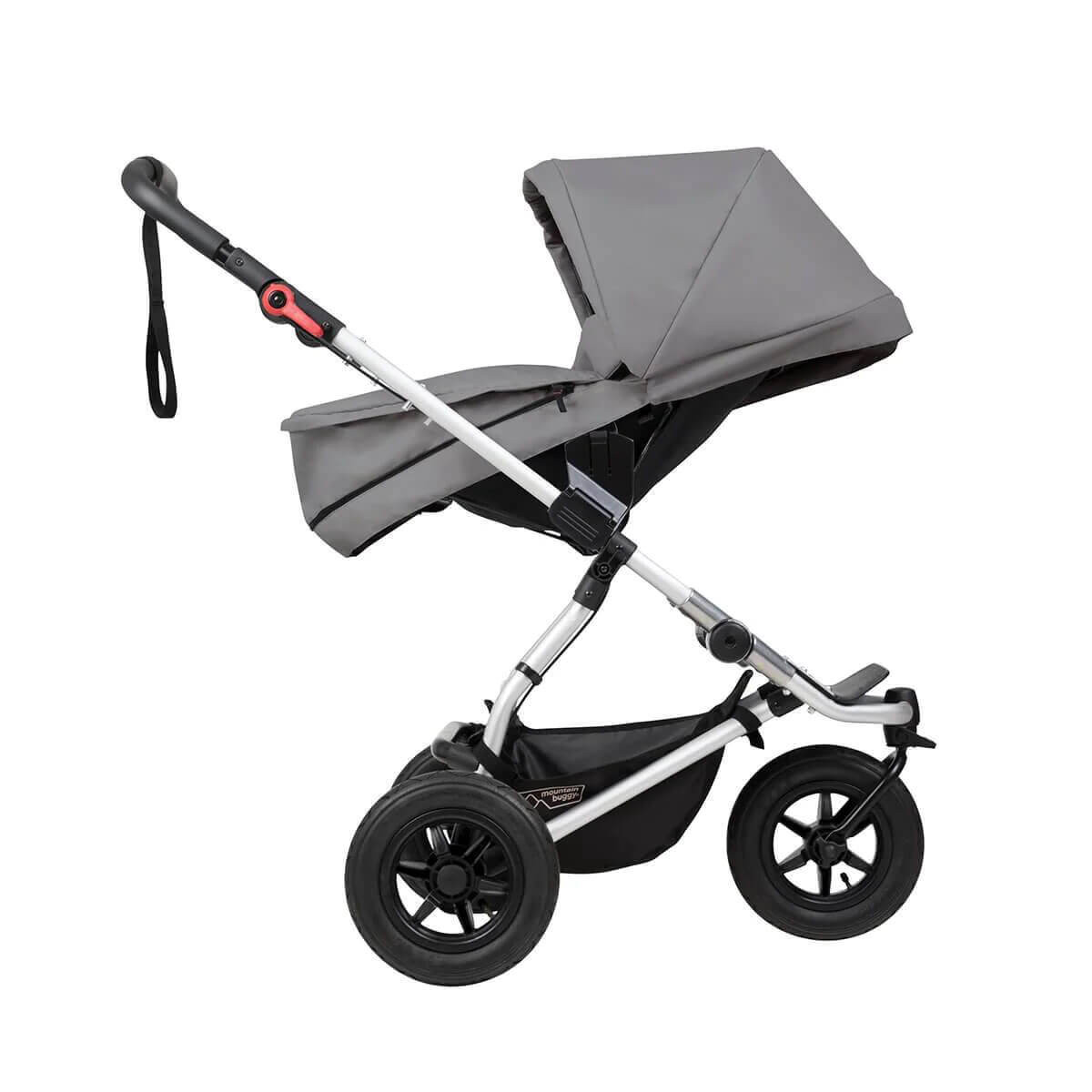 Mountain Buggy Swift FREE Carrycot Silver Winstanleys Pramworld