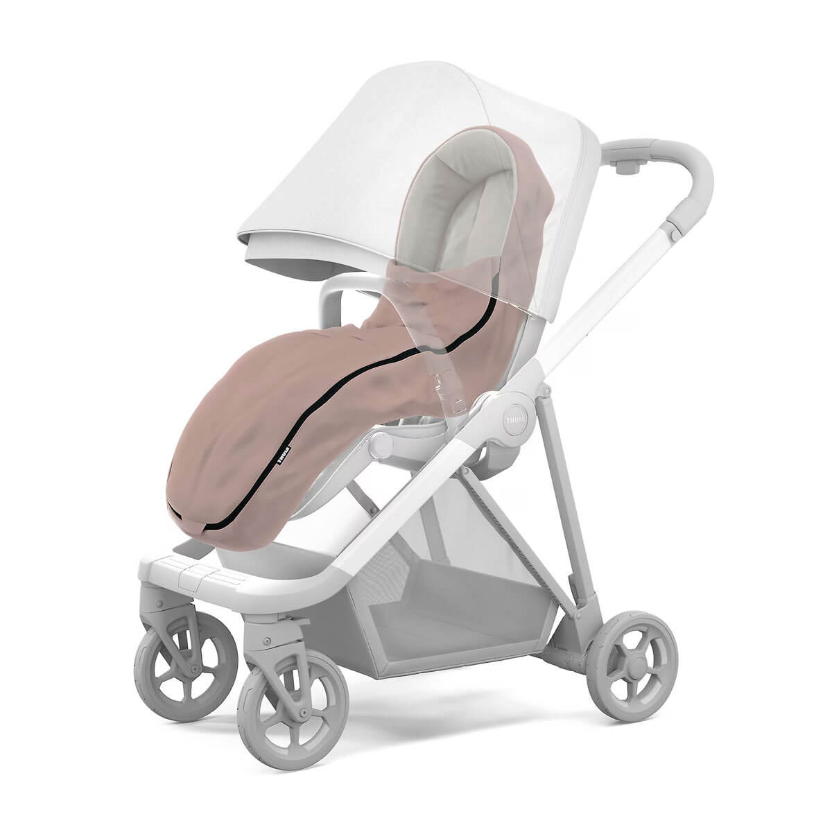 Thule Stroller Footmuff Misty Rose Winstanleys Pramworld