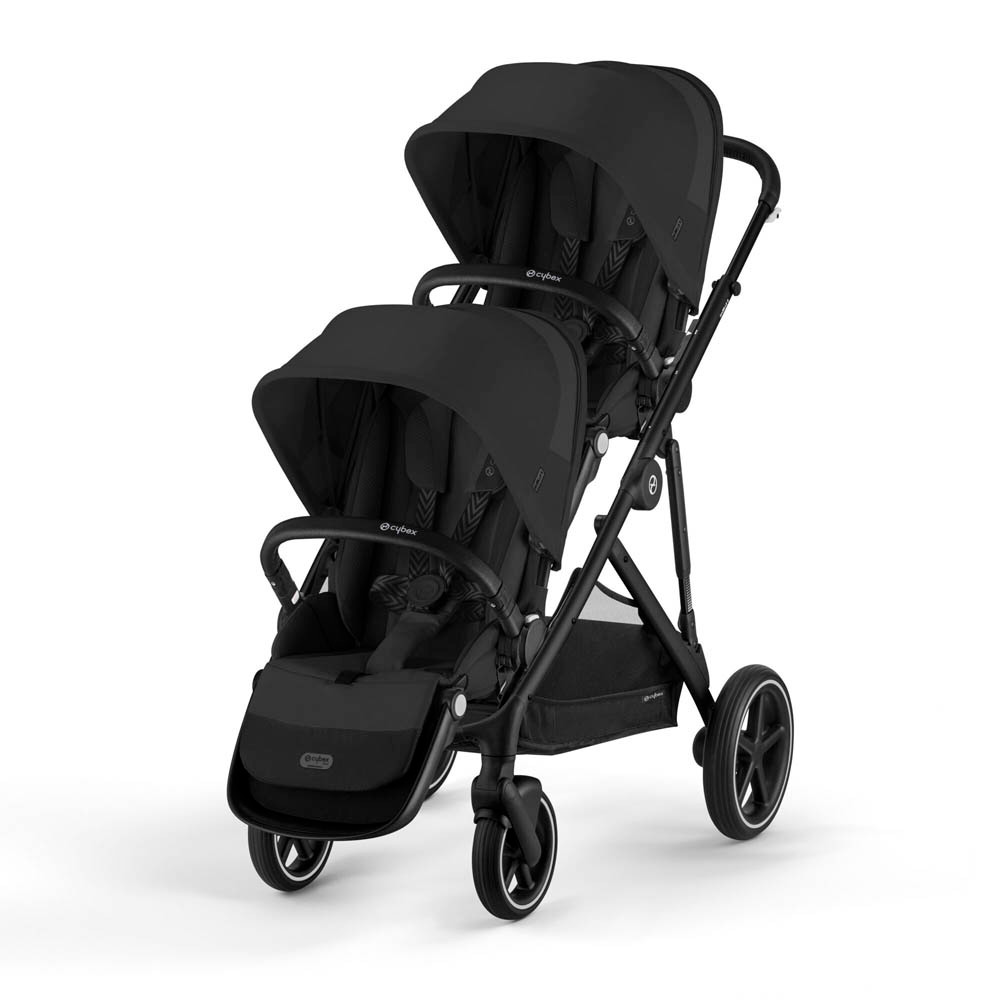 JJ様cybex Gazelle S双子用セット／2シート・新品バスケット Cybex Gazelle S Black Twin - Moon Black | Winstanleys Pramworld