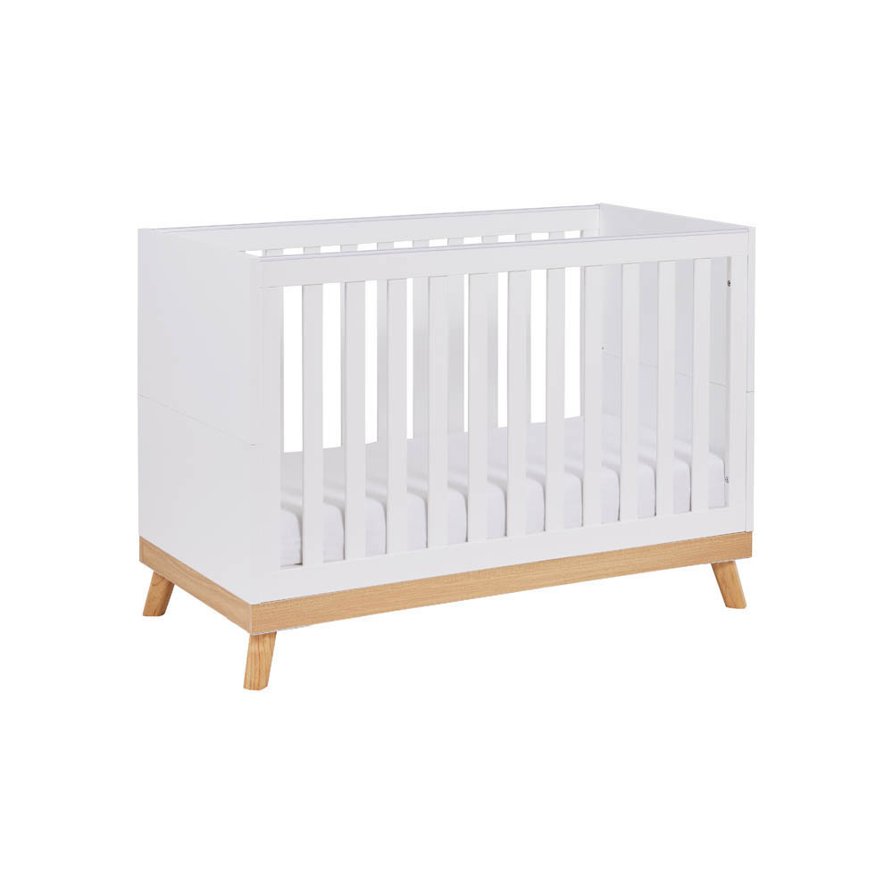Babymore Mona Mini Cot Bed White Winstanleys Pramworld
