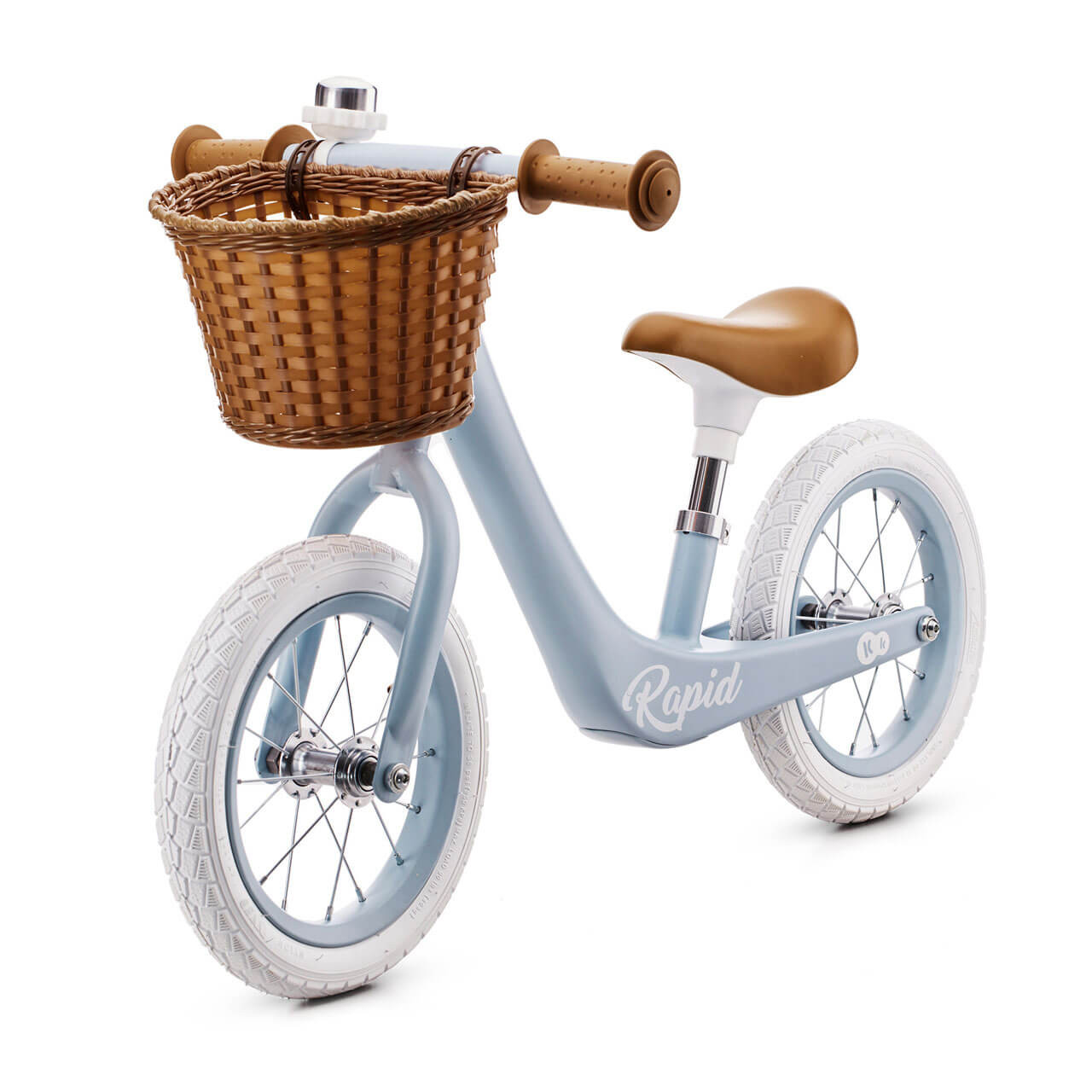 Kinderkraft Rapid Balance Bike with Basket Blue Breeze